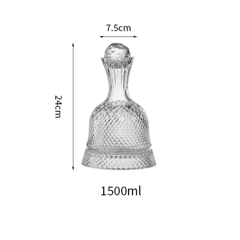 DECANTADOR DE VINHO EM CRISTAL GIRATORIO