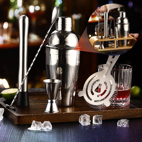 Kit Coqueteleira Inox Utensilios Barman Bar Para Caipirinha