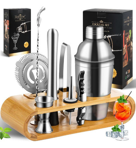 Kit Coqueteleira Inox Utensilios Barman Bar Para Caipirinha
