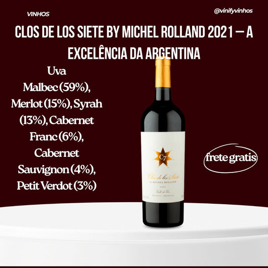 Clos de Los Siete By Michel Rolland 2021 – A Excelência da Argentina